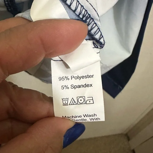 Navy Blue Kimono Jacket with Ocean Wave Design - Picture 6 of 10